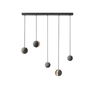Solara Suspension Sphère en Béton Lune Minimaliste