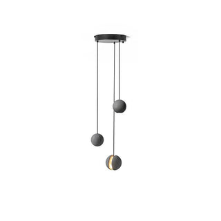 Solara Suspension Sphère en Béton Lune Minimaliste