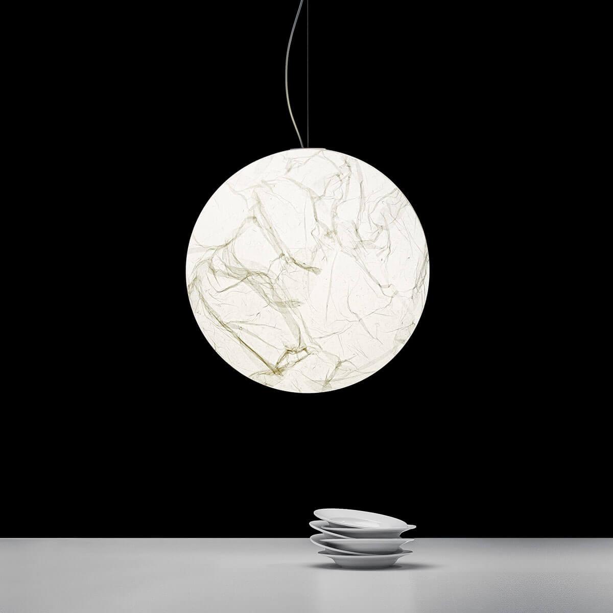 Globe Lampe Suspendue Minimaliste en Soie