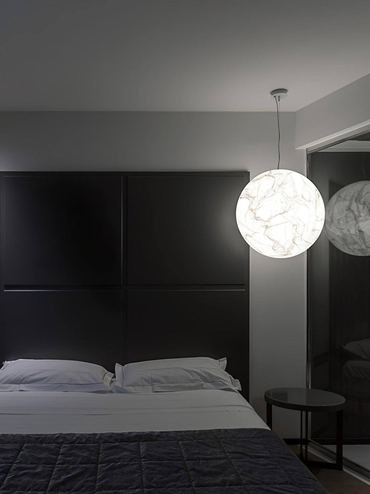 Globe Lampe Suspendue Minimaliste en Soie