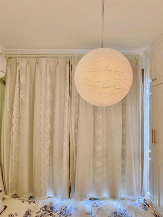 Globe Lampe Suspendue Minimaliste en Soie