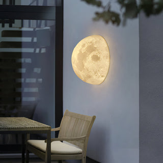 Olsolan Applique Murale 3D en Plastique Art Nordique Lune-Luire