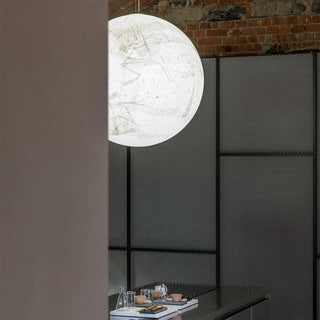 Globe Lampe Suspendue Minimaliste en Soie