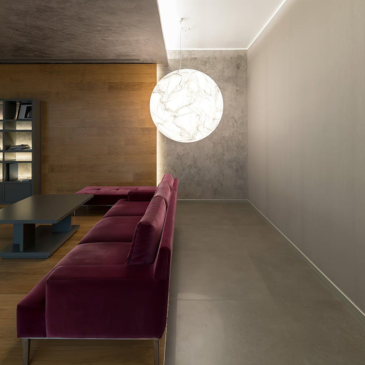 Globe Lampe Suspendue Minimaliste en Soie