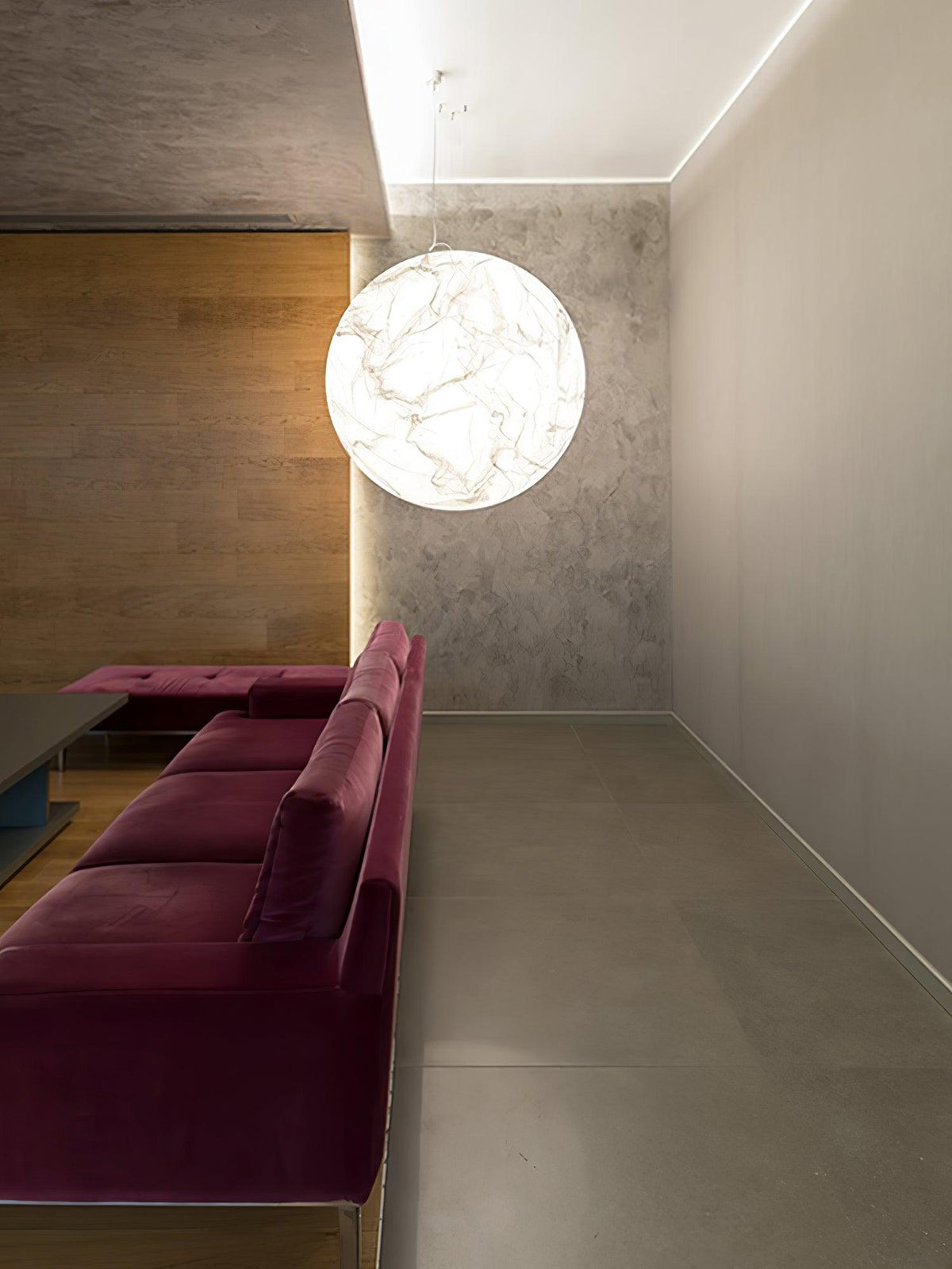 Globe Lampe Suspendue Minimaliste en Soie