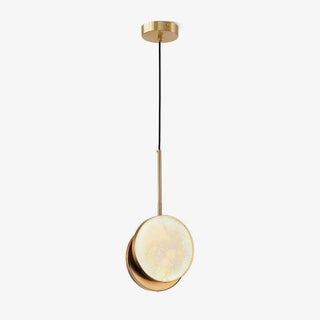 Synoryra Lampe Suspendue Double Disque en Albâtre