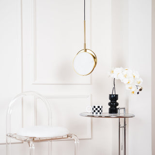 Synoryra Lampe Suspendue Double Disque en Albâtre