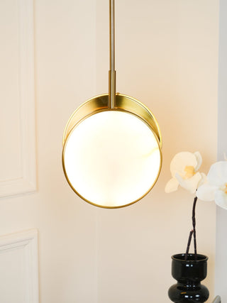 Synoryra Lampe Suspendue Double Disque en Albâtre
