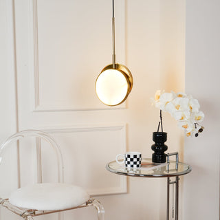 Synoryra Lampe Suspendue Double Disque en Albâtre