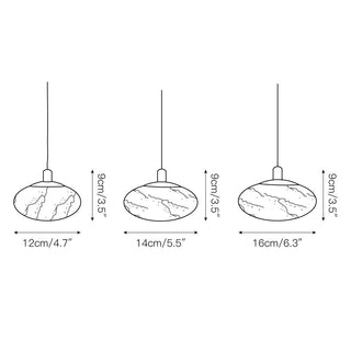 Cuthean Lampe Suspendue En Laiton Et Albâtre Minimaliste Moderne