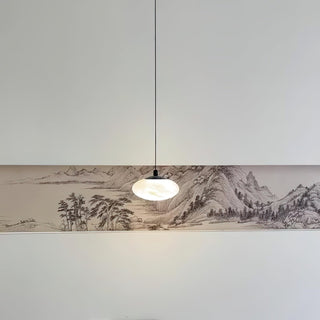 Cuthean Lampe Suspendue En Laiton Et Albâtre Minimaliste Moderne
