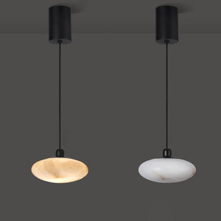 Cuthean Lampe Suspendue En Laiton Et Albâtre Minimaliste Moderne