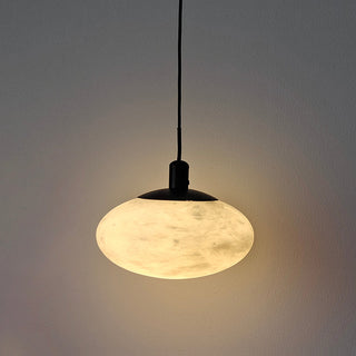 Cuthean Lampe Suspendue En Laiton Et Albâtre Minimaliste Moderne