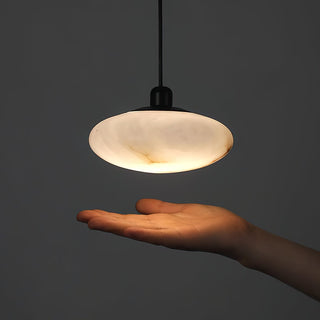 Cuthean Lampe Suspendue En Laiton Et Albâtre Minimaliste Moderne