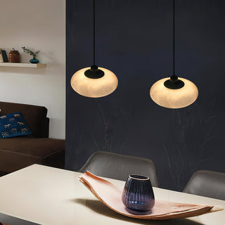 Cuthean Lampe Suspendue En Laiton Et Albâtre Minimaliste Moderne