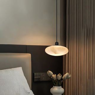 Cuthean Lampe Suspendue En Laiton Et Albâtre Minimaliste Moderne