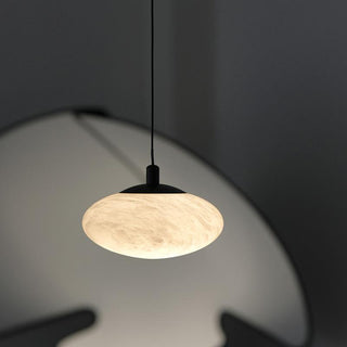 Cuthean Lampe Suspendue En Laiton Et Albâtre Minimaliste Moderne