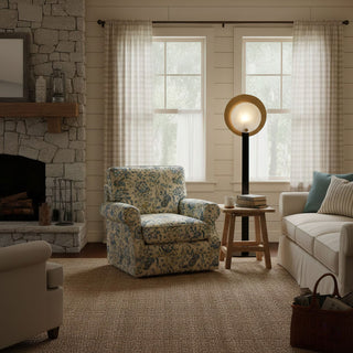 Mosaic Elegance Alabaster Floor Lamp-Neutral Decor