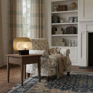 Mosaic Elegance Alabaster Table Lamp-Neutral Decor