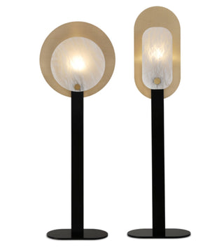 Mosaic Elegance Alabaster Floor Lamp-Neutral Decor