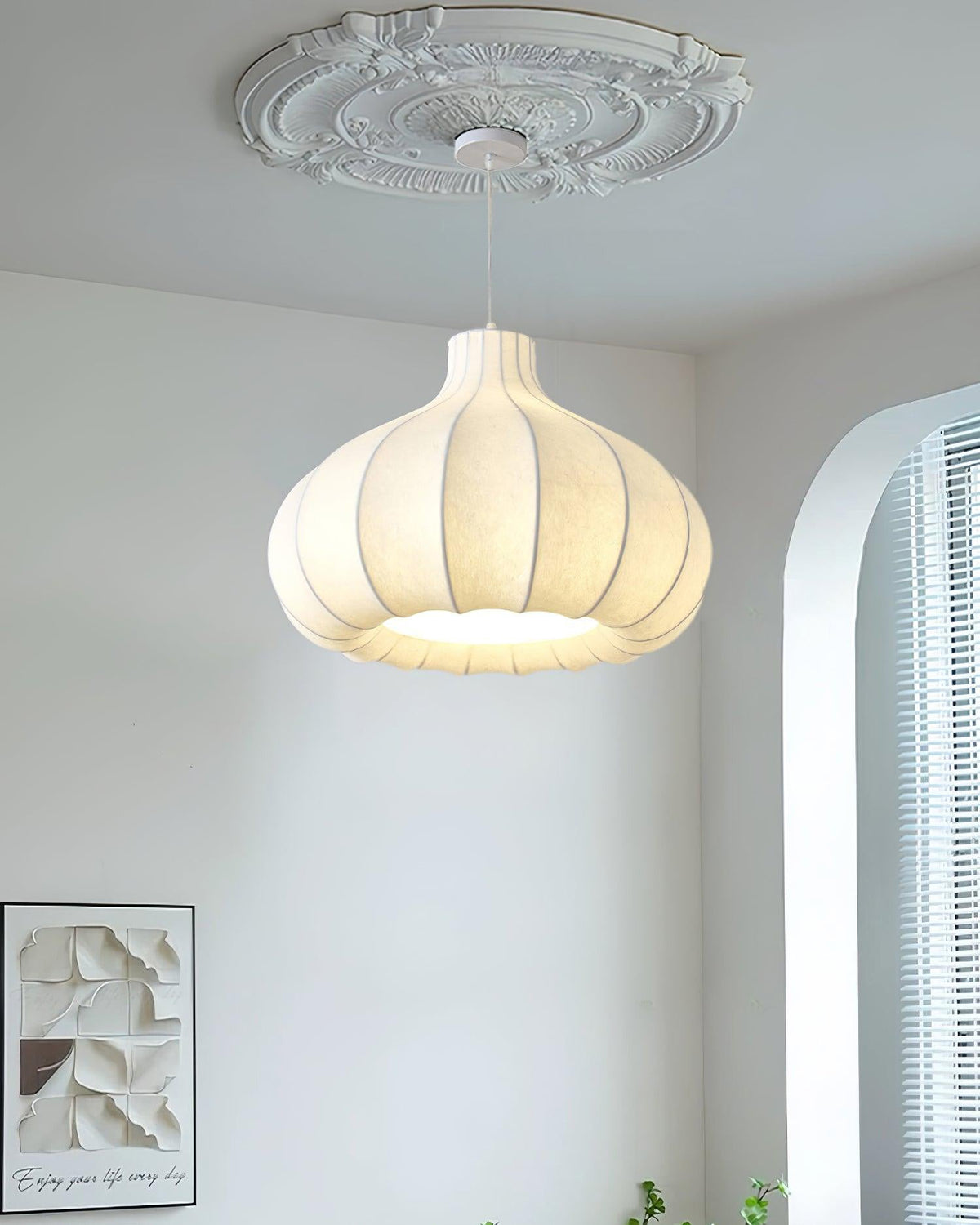 Zinnia Suspension en Tissu Vintage