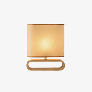 Loop Rustic Wood Table Lamp-Neutral Decor