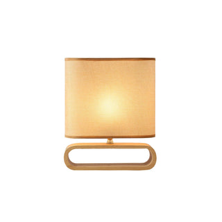 Loop Rustic Wood Table Lamp-Neutral Decor