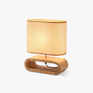 Loop Rustic Wood Table Lamp-Neutral Decor