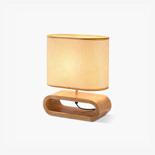 Loop Rustic Wood Table Lamp-Neutral Decor