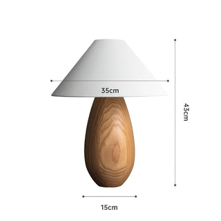 Orbace Lampe de Table en Bois Naturel