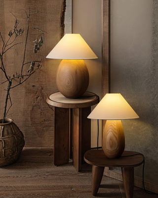 Orbace Lampe de Table en Bois Naturel