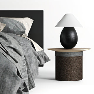 Orbace Lampe de Table en Bois Naturel