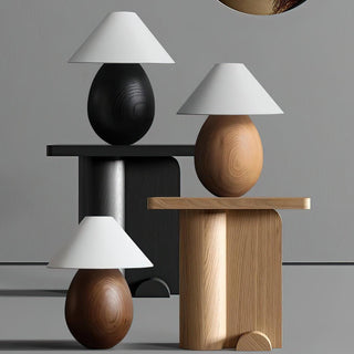 Orbace Lampe de Table en Bois Naturel