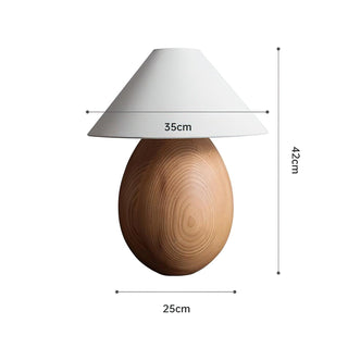 Orbace Lampe de Table en Bois Naturel