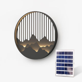 Sumi Applique Murale Circulaire Montagne