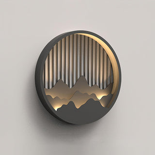 Sumi Applique Murale Circulaire Montagne