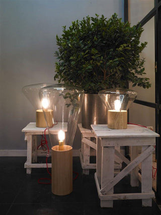 Sylirella Minimaliste Lampe de Table Bois