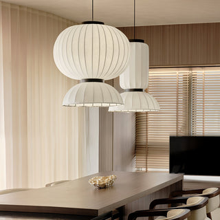 Eurzorion Soie Lanterne Suspension Lumière