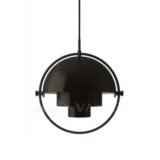 Lustra Suspension Boule Déformée Dorée