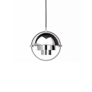 Lustra Suspension Boule Déformée Dorée