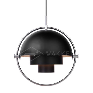 Lustra Suspension Boule Déformée Dorée