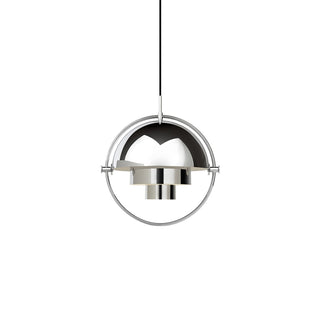 Lustra Suspension Boule Déformée Dorée
