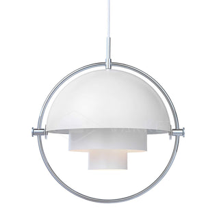 Lustra Suspension Boule Déformée Dorée