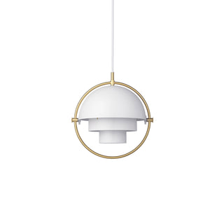 Lustra Suspension Boule Déformée Dorée
