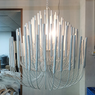 Ulshayra Lustre Postmoderne De Luxe En Bois Et Métal à Multiples Bras
