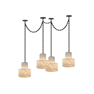 Multi-Tier Chain Drum Pendant Lamp-Neutral Decor