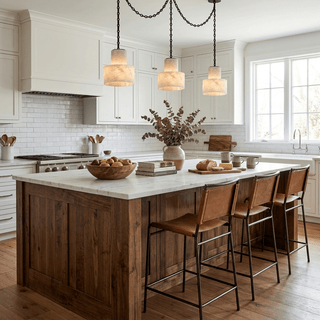Multi-Tier Chain Drum Pendant Lamp-Neutral Decor