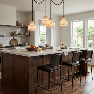 Multi-Tier Chain Drum Pendant Lamp-Neutral Decor