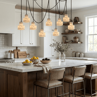 Multi-Tier Chain Drum Pendant Lamp-Neutral Decor