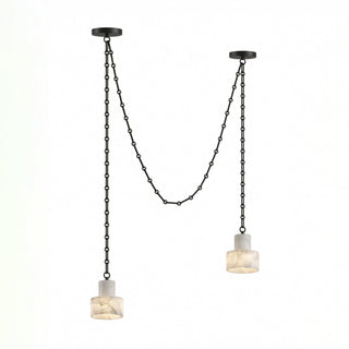 Multi-Tier Chain Drum Pendant Lamp-Neutral Decor